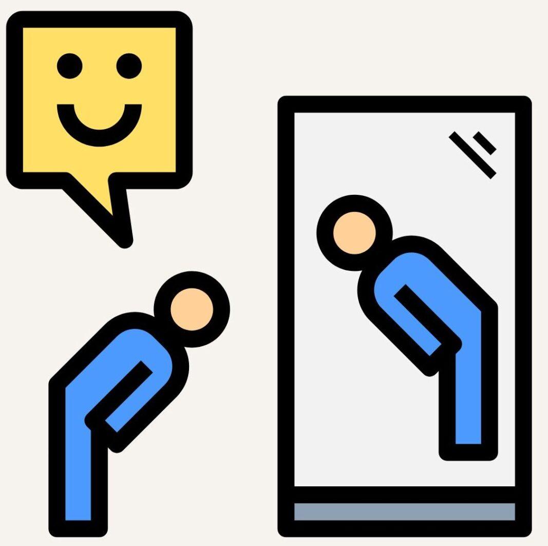 mirror for happy