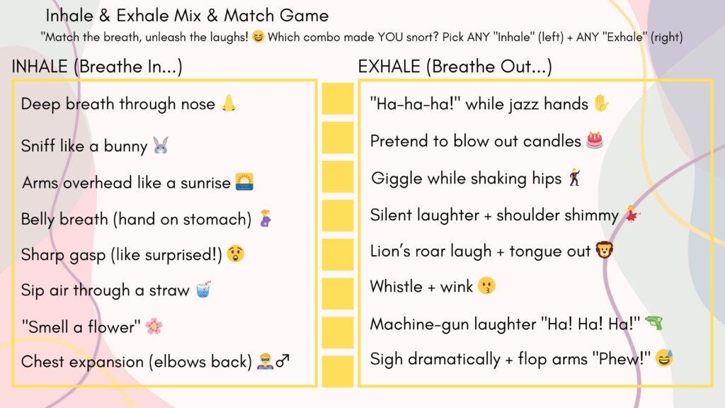 Match the breath, unleash the laughs! Which combo mode do you snort? Inhale and exhale with Ha!Ha!Ha! Make a laugh with daily life.