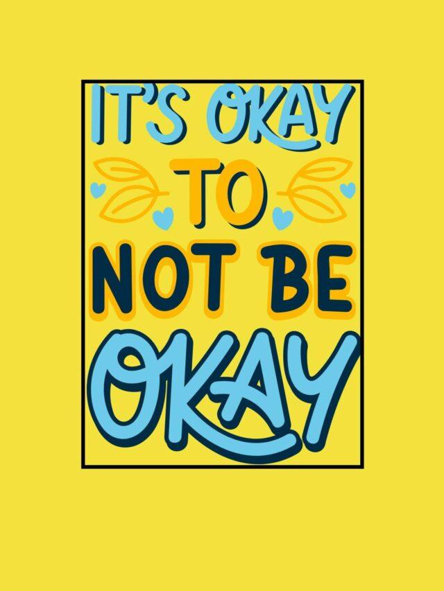 It's okay, not to be okay cover